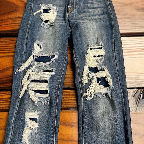 Fashion Nova High Rise Skinny Jeans | Size 1 | NWOT | Distressed Denim - Picture 4 of 12